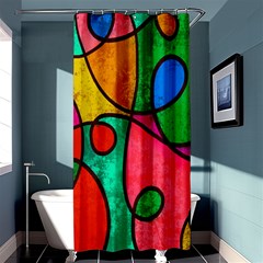 Abstract,e1 Shower Curtain 36  X 72  (stall)  by nateshop