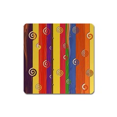 Abstract-e2 Square Magnet by nateshop