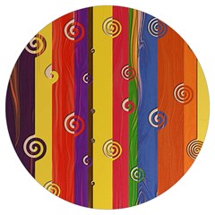 Abstract-e2 Round Trivet by nateshop