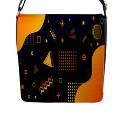 Abstract-e3 Flap Closure Messenger Bag (l) by nateshop