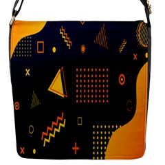 Abstract-e3 Flap Closure Messenger Bag (s) by nateshop