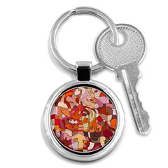 Abstract-ilustrasi Key Chain (round) by nateshop