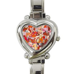 Abstract-ilustrasi Heart Italian Charm Watch by nateshop