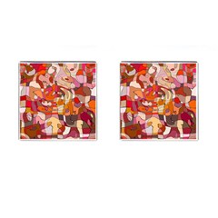 Abstract-ilustrasi Cufflinks (square) by nateshop