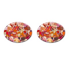 Abstract-ilustrasi Cufflinks (oval) by nateshop