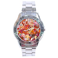 Abstract-ilustrasi Stainless Steel Analogue Watch by nateshop