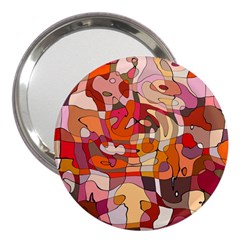 Abstract-ilustrasi 3  Handbag Mirrors by nateshop