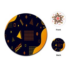 Abstract-geometric Playing Cards Single Design (round)