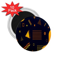 Abstract-geometric 2 25  Magnets (10 Pack)  by nateshop