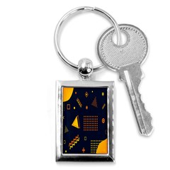 Abstract-geometric Key Chain (rectangle) by nateshop