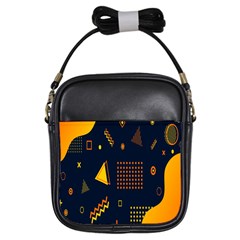 Abstract-geometric Girls Sling Bag by nateshop