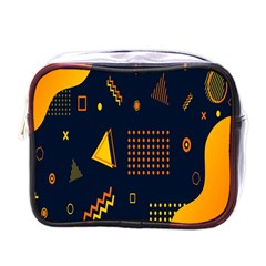 Abstract-geometric Mini Toiletries Bag (one Side) by nateshop