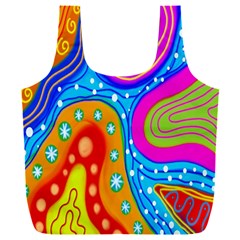 Abstract-tekstur Full Print Recycle Bag (xxl) by nateshop