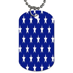 Banner-star Blue Dog Tag (two Sides) by nateshop