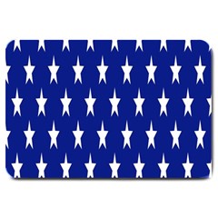 Banner-star Blue Large Doormat  by nateshop