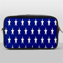 Banner-star Blue Toiletries Bag (one Side) by nateshop