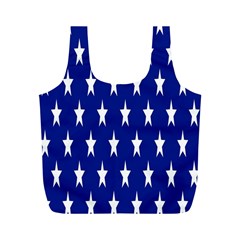 Banner-star Blue Full Print Recycle Bag (m) by nateshop