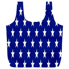 Banner-star Blue Full Print Recycle Bag (xxl) by nateshop