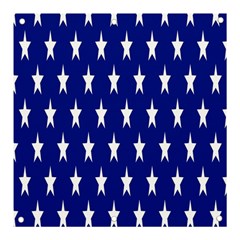 Banner-star Blue Banner And Sign 3  X 3  by nateshop