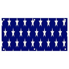 Banner-star Blue Banner And Sign 4  X 2 