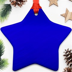 Blue Star Ornament (two Sides) by nateshop