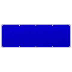 Blue Banner And Sign 12  X 4 