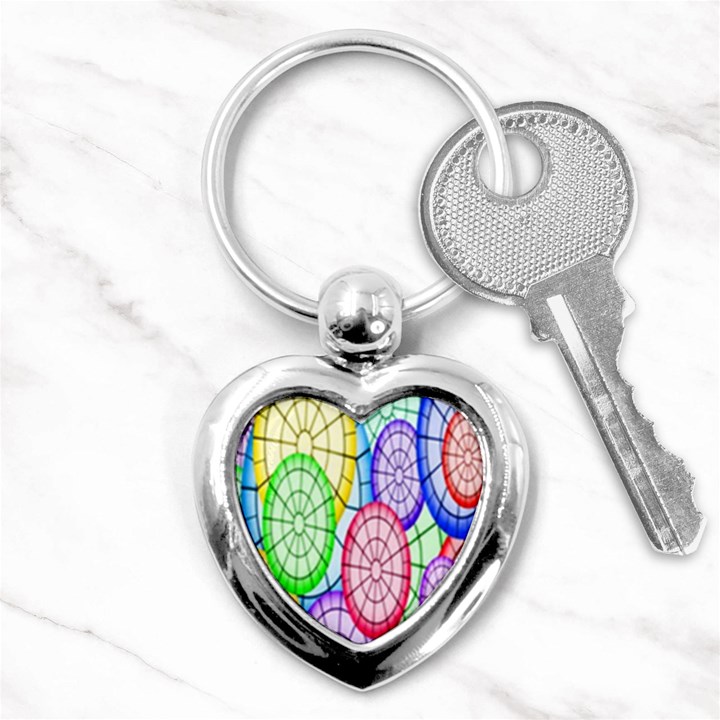 Circles-calor Key Chain (Heart)