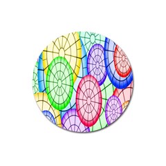 Circles-calor Magnet 3  (round) by nateshop