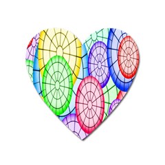 Circles-calor Heart Magnet by nateshop