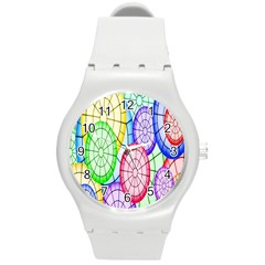 Circles-calor Round Plastic Sport Watch (m) by nateshop