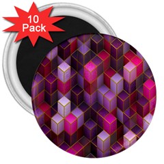 Cube-surface 3  Magnets (10 Pack)  by nateshop