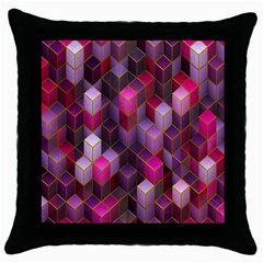 Cube-surface Throw Pillow Case (black) by nateshop