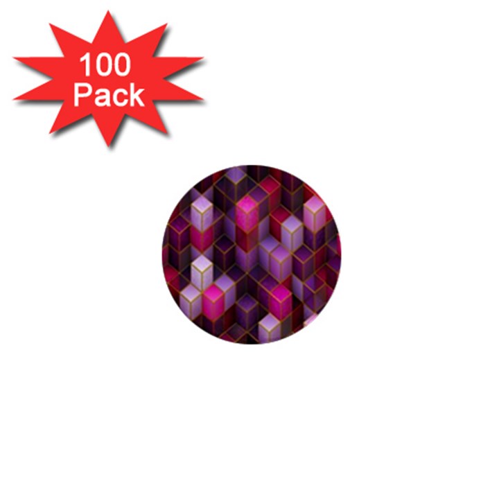 Cube-surface 1  Mini Buttons (100 pack) 