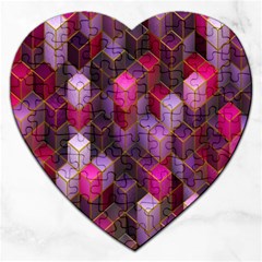 Cube-surface Jigsaw Puzzle (heart) by nateshop