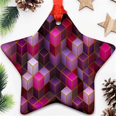 Cube-surface Star Ornament (two Sides) by nateshop