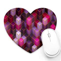 Cube-surface Heart Mousepads by nateshop