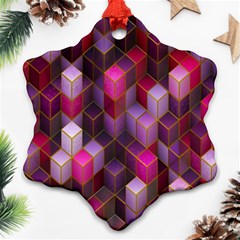 Cube-surface Snowflake Ornament (two Sides) by nateshop