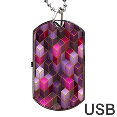 Cube-surface Dog Tag Usb Flash (one Side) by nateshop