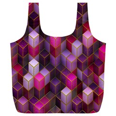 Cube-surface Full Print Recycle Bag (xl) by nateshop