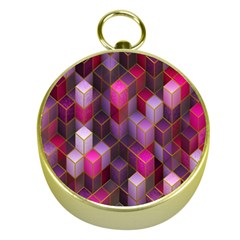 Cube-surface Gold Compasses by nateshop