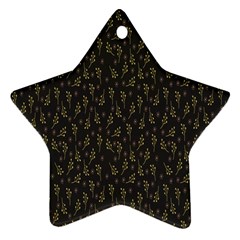 Floral,elegan Star Ornament (two Sides)