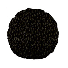 Floral,elegan Standard 15  Premium Flano Round Cushions by nateshop