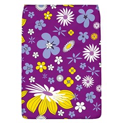 Floral-purple Yellow Removable Flap Cover (l) by nateshop