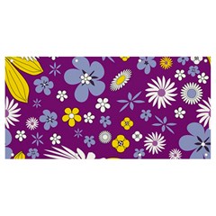 Floral-purple Yellow Banner And Sign 8  X 4  by nateshop