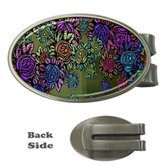 Flowers Money Clips (oval)  by nateshop