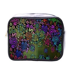 Flowers Mini Toiletries Bag (one Side) by nateshop