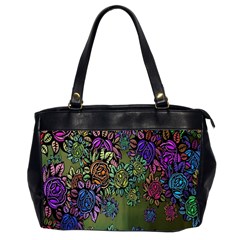 Flowers Oversize Office Handbag (2 Sides) by nateshop