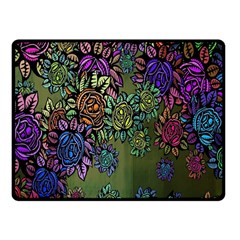 Flowers Fleece Blanket (small) by nateshop