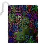 Flowers Drawstring Pouch (4XL) Back