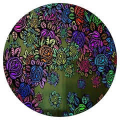 Flowers Round Trivet